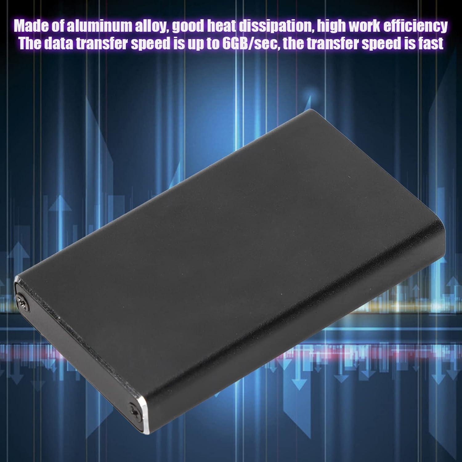 Caja Disco Duro Móvil USB3.0 Zyyini MSATA03 1TB Aluminio