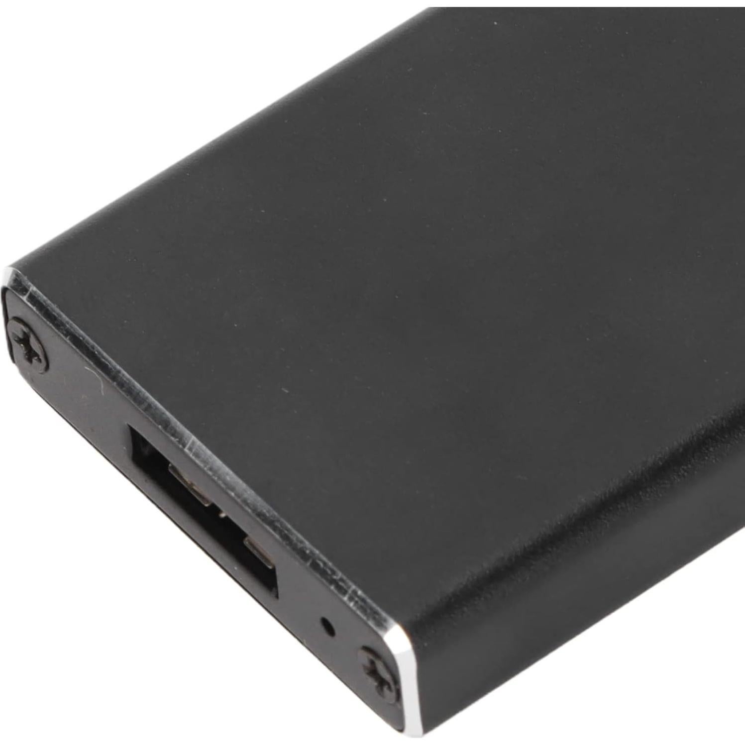 Caja Disco Duro Móvil USB3.0 Zyyini MSATA03 1TB Aluminio