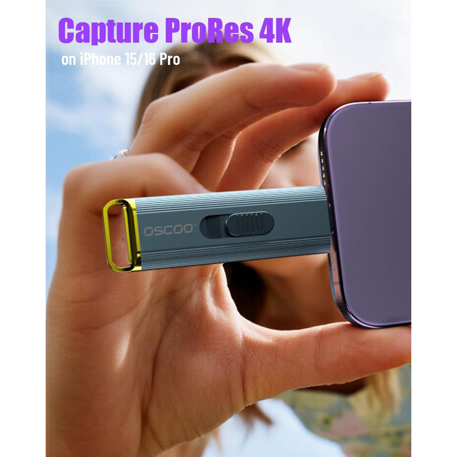 SSD Portátil OSCOO D8 1TB USB 3.2 Gen 2, 2100MB/s