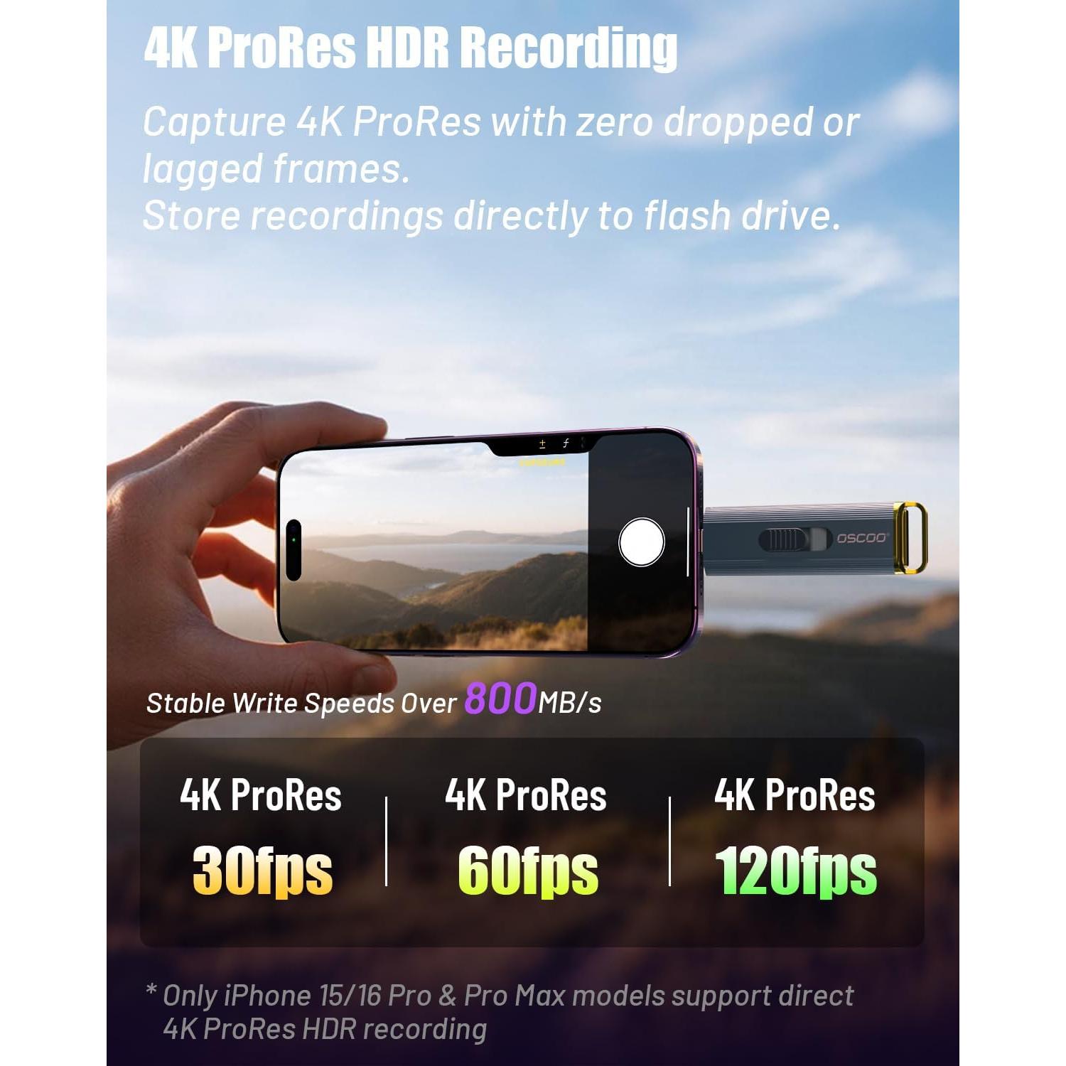 SSD Portátil OSCOO D8 1TB USB 3.2 Gen 2, 2100MB/s