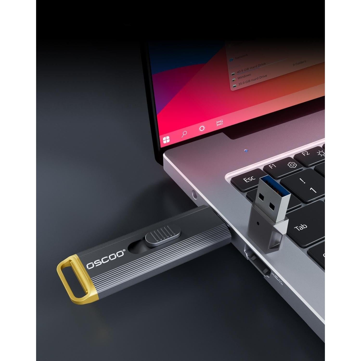 SSD Portátil OSCOO D8 1TB USB 3.2 Gen 2, 2100MB/s