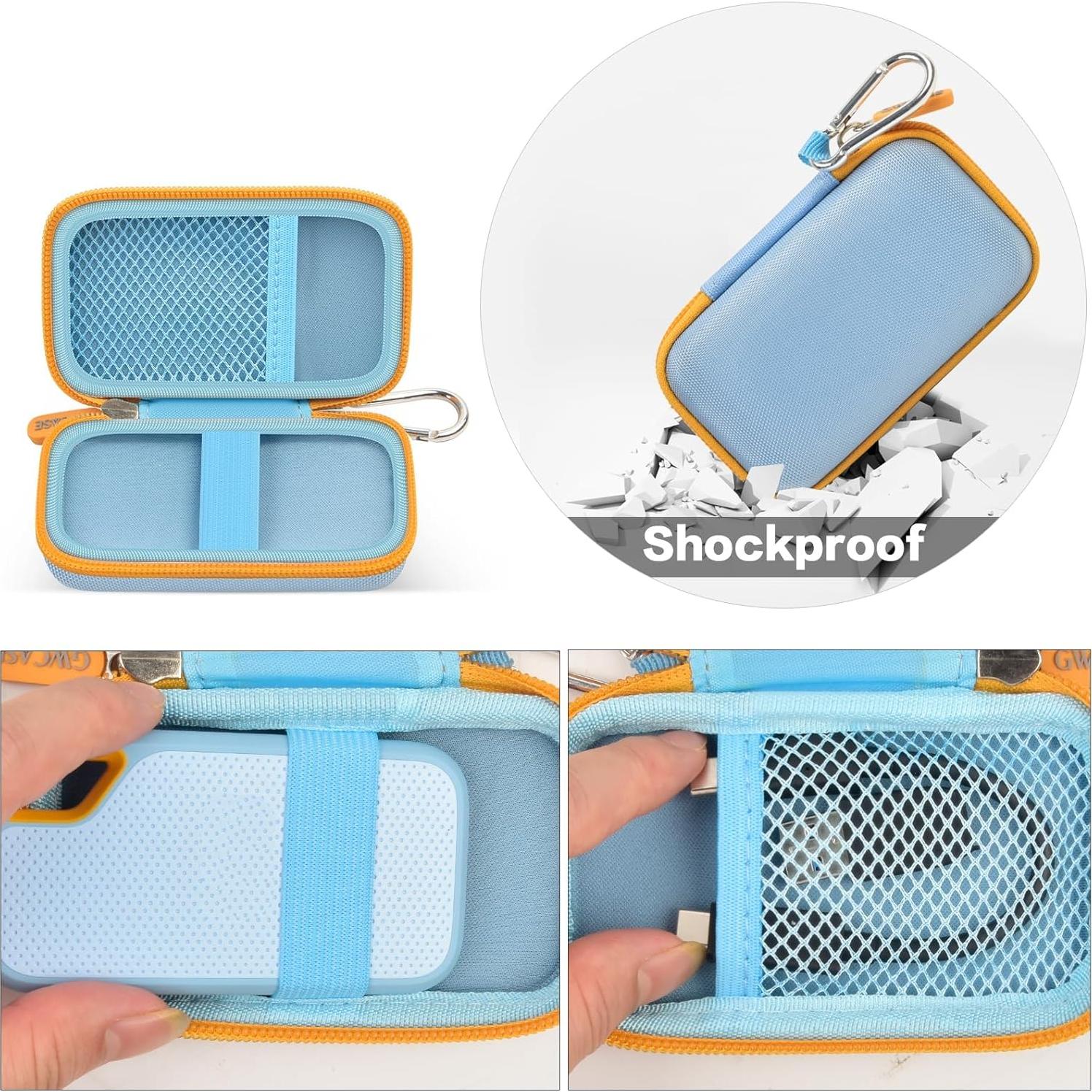 Funda Dura Azul para SanDisk Extreme Portable SSD 500GB-4TB