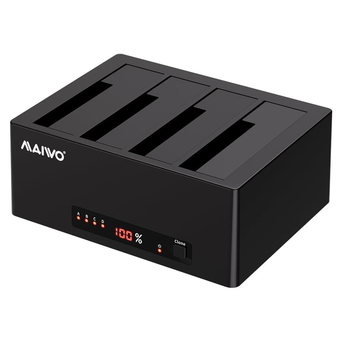 Estación de Acoplamiento MAIWO 4 Bahías Clonador HDD SSD 96TB