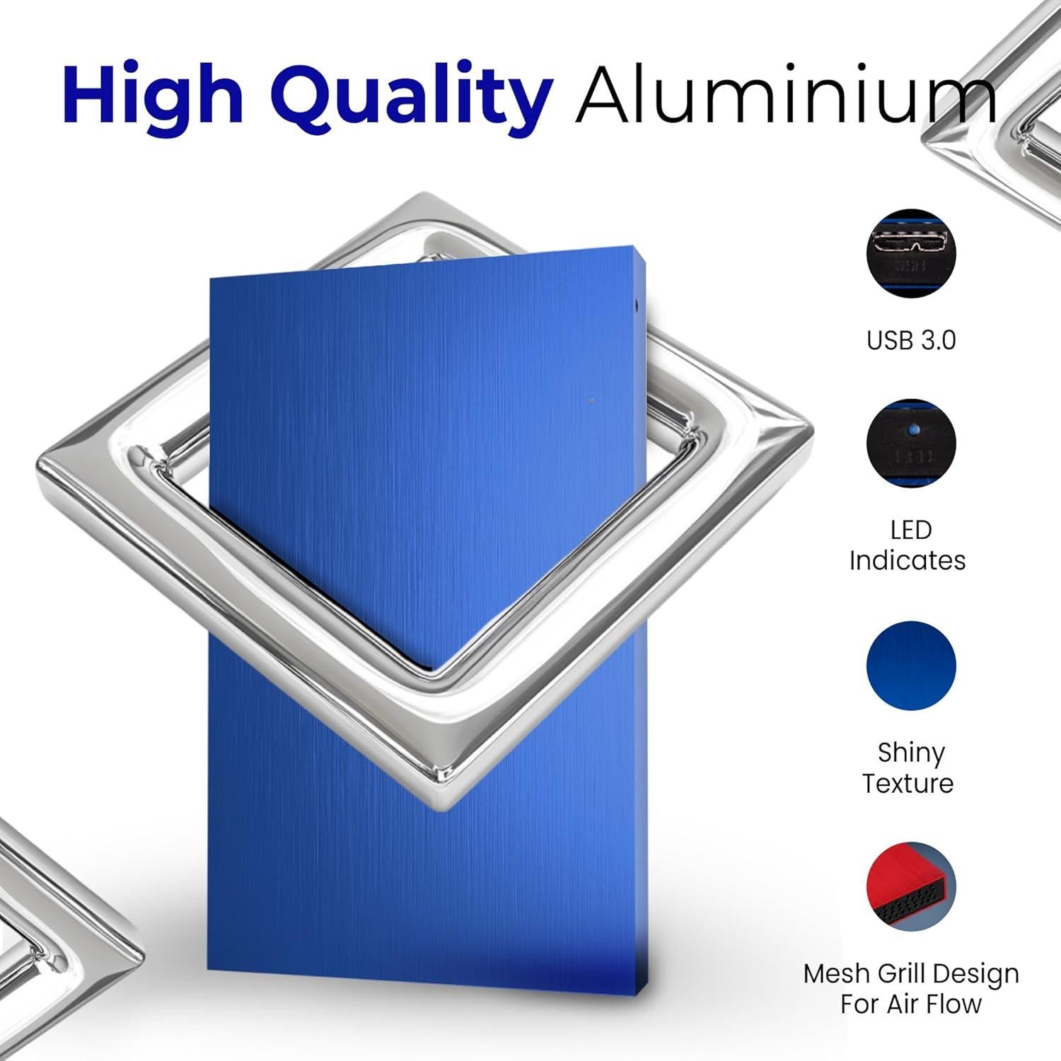 Disco Duro Externo 250GB Genérico USB 3.0 Plata Portátil