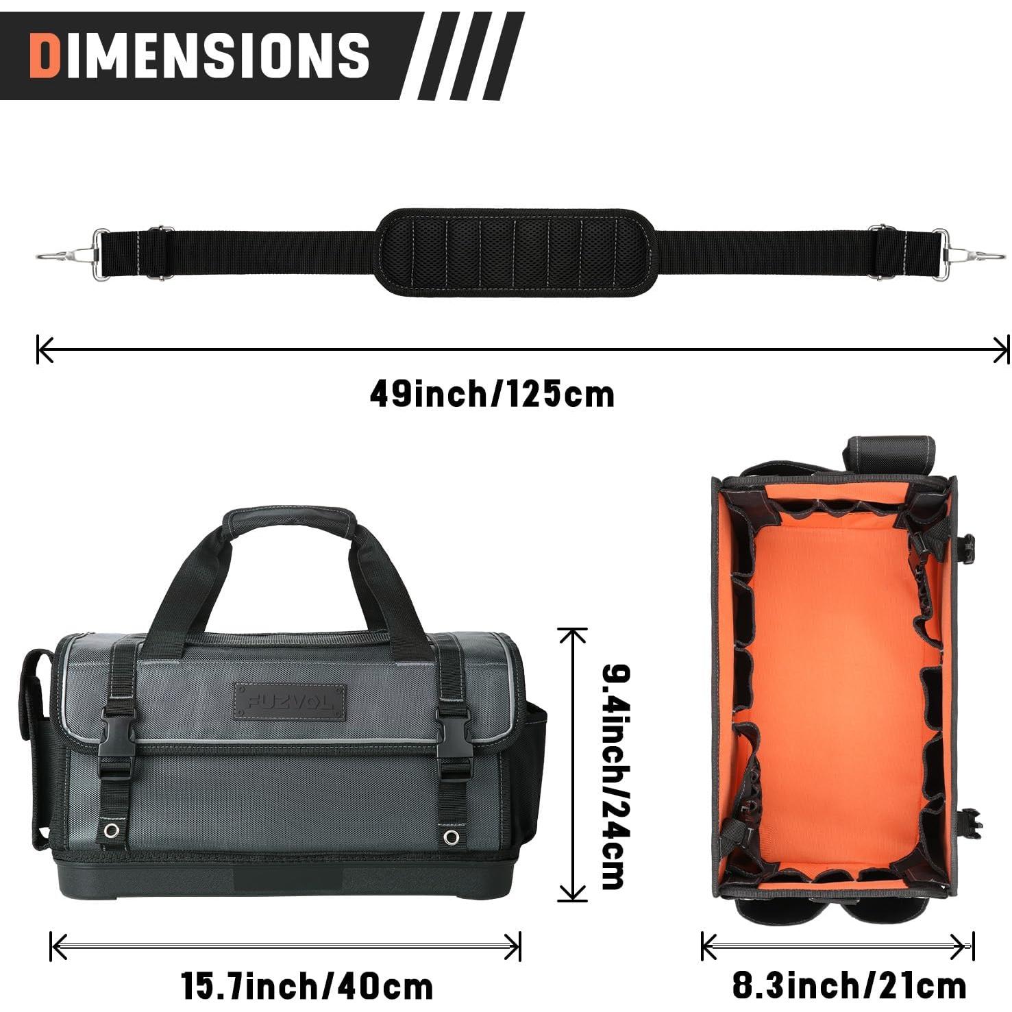 Bolsa de Herramientas FUZVOL Impermeable 2.19 kg 39.88x21.08x23.88 cm