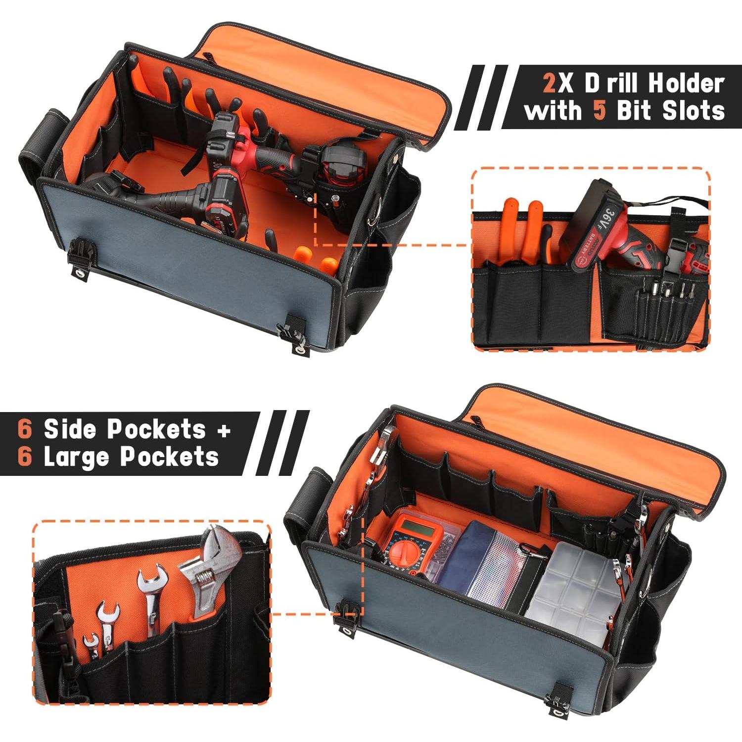 Bolsa de Herramientas FUZVOL Impermeable 2.19 kg 39.88x21.08x23.88 cm