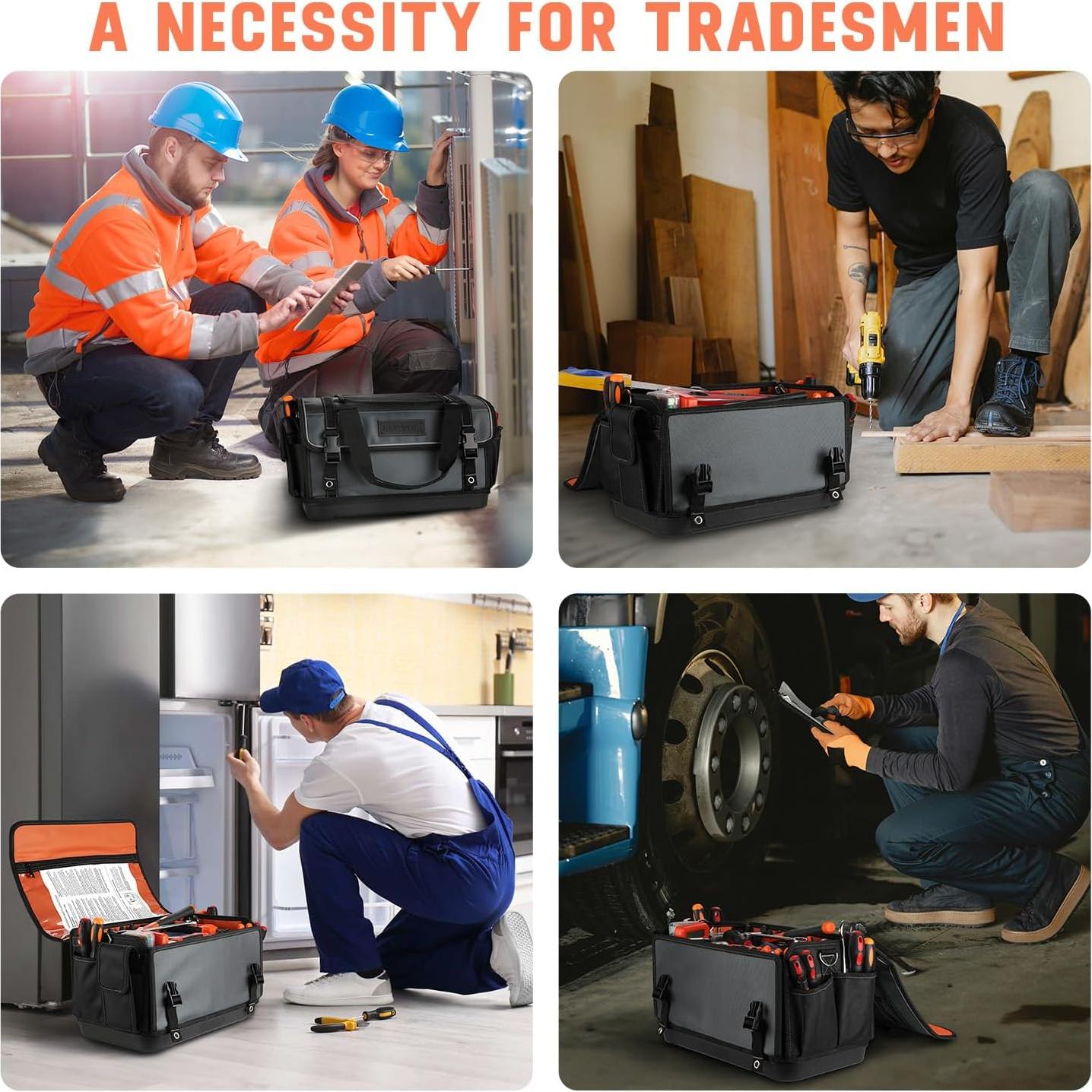 Bolsa de Herramientas FUZVOL Impermeable 2.19 kg 39.88x21.08x23.88 cm