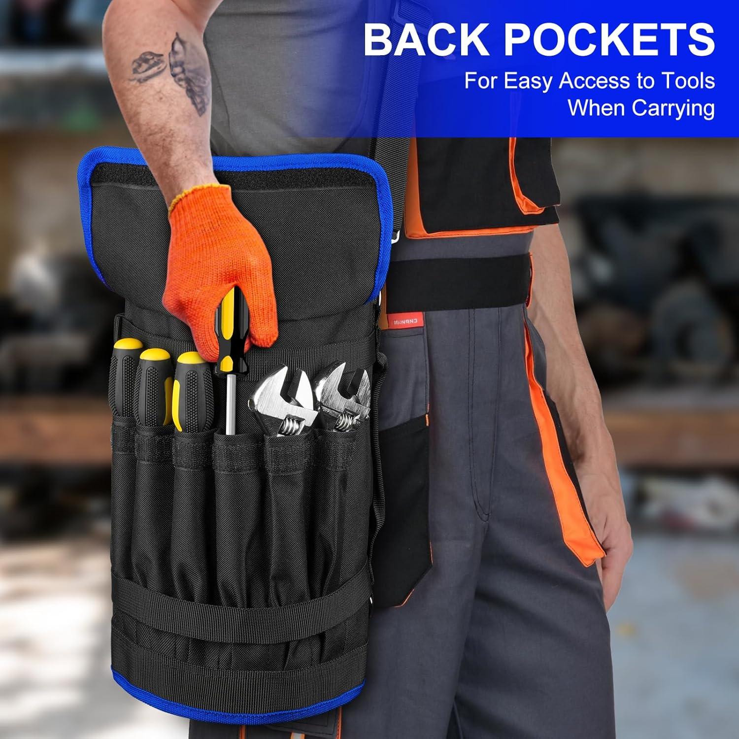 Bolsa de Herramientas Enrollable LEFOR·Z 13 Bolsillos Negra/Azul