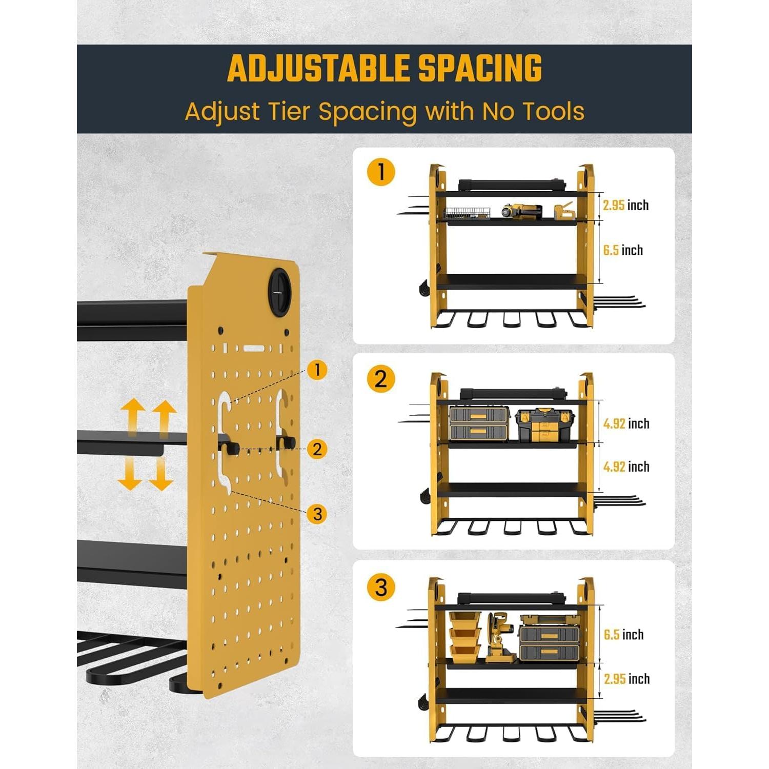 Organizador de Herramientas de Pared ONLYWIN 4 Niveles con USB