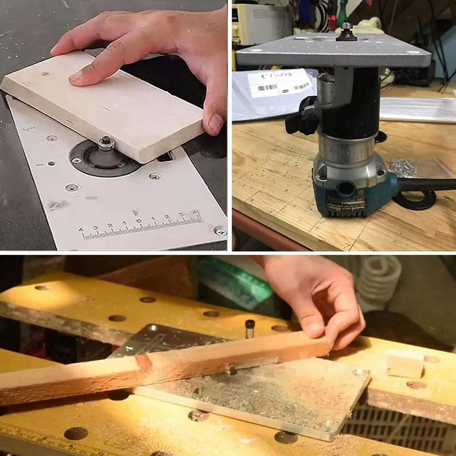 Mesa de Inserción Fafeicy para Router de Aluminio 23.5x23.5cm