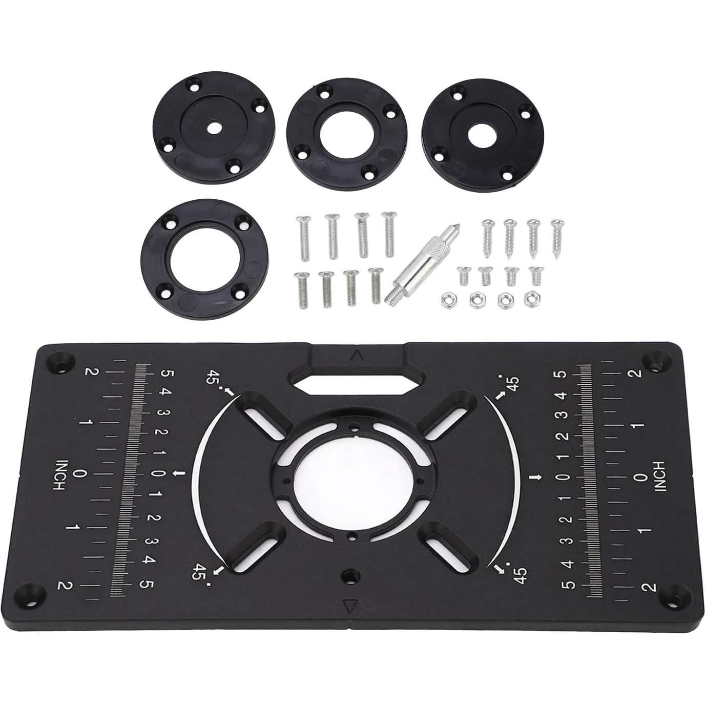 Placa de Inserción para Mesa de Router ZDETGU Aluminio 62x70mm