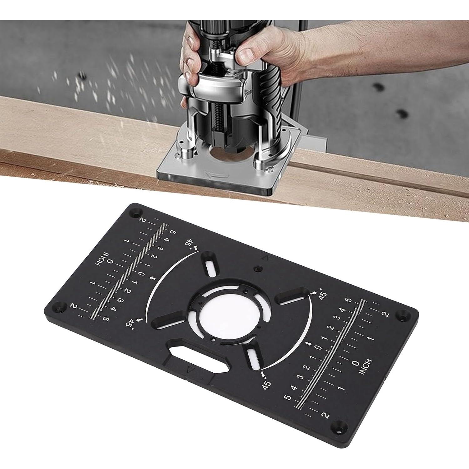 Placa de Inserción para Mesa de Router ZDETGU Aluminio 62x70mm