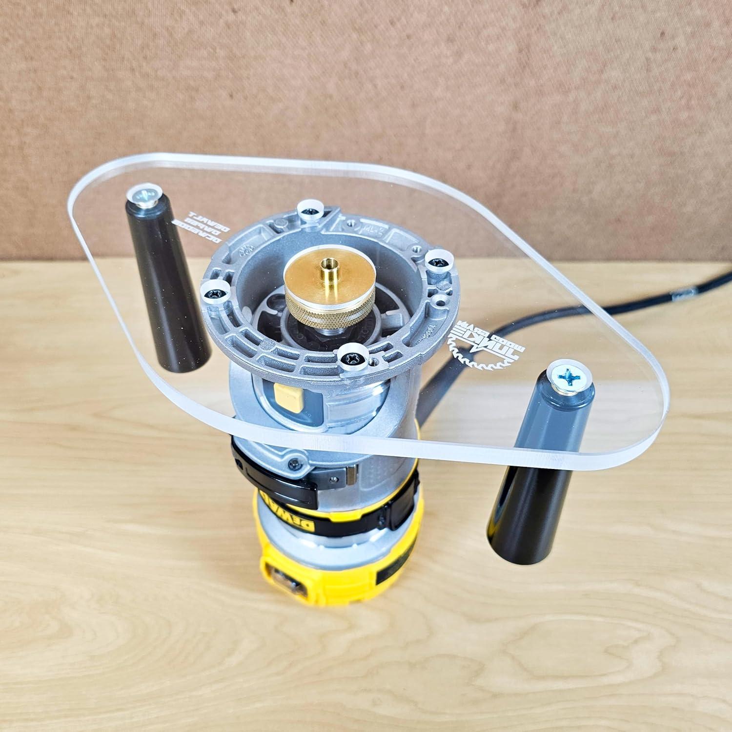 Placa Base de Router Acrílica 15.24x25.4cm Wood Grain Junkie