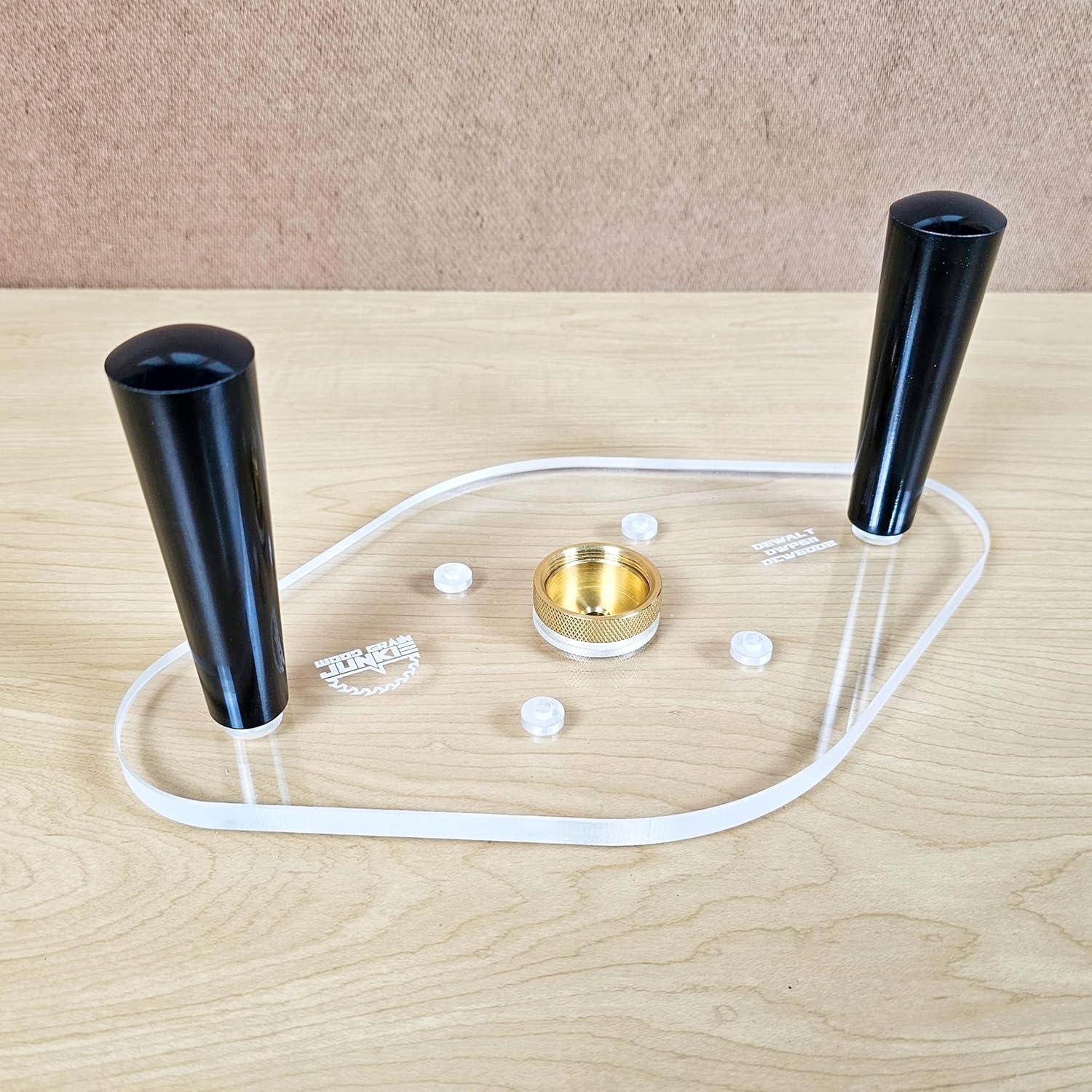 Placa Base de Router Acrílica 15.24x25.4cm Wood Grain Junkie