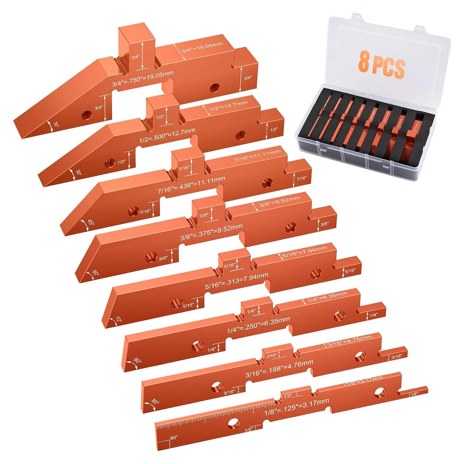 Bloques de Configuración de Mesa de Router Neitra - 8 Piezas de Aluminio