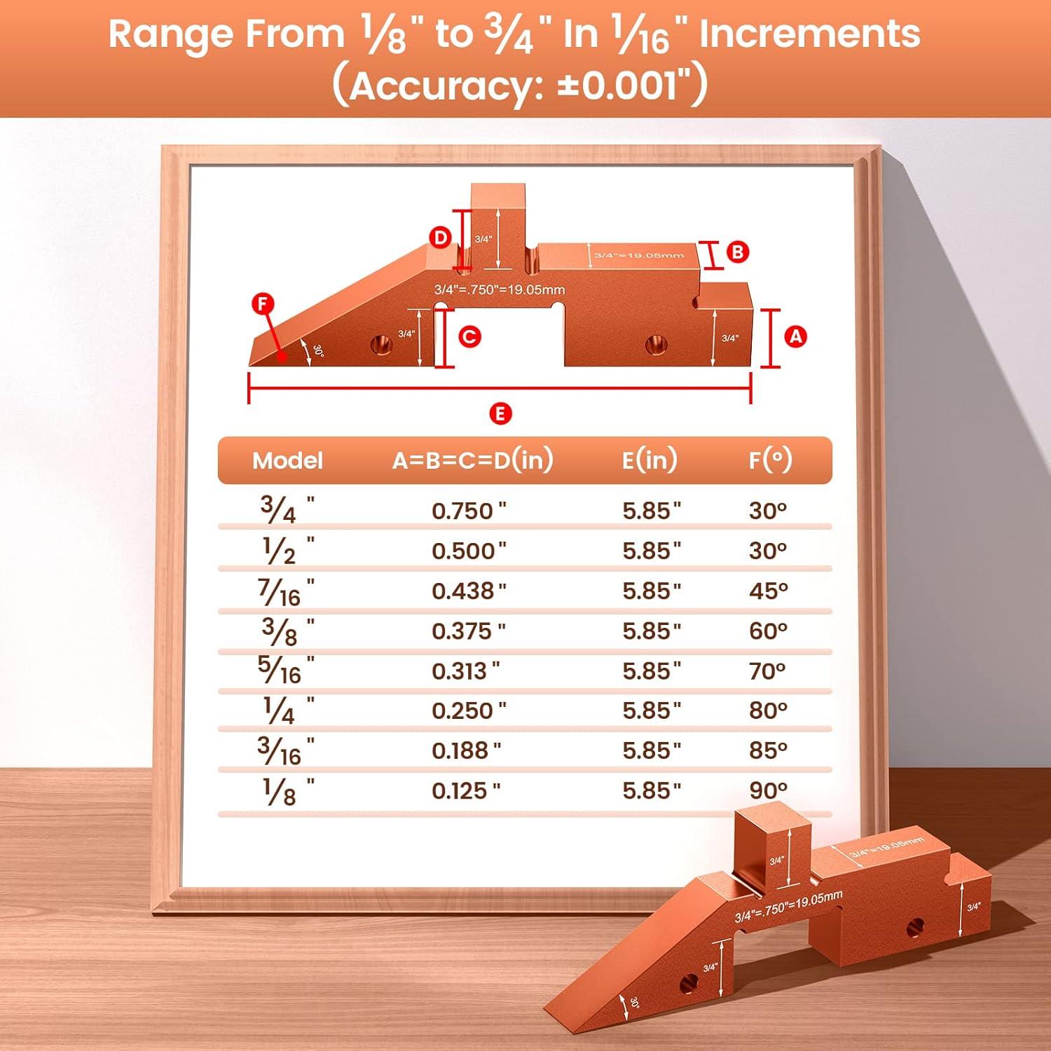 Bloques de Configuración de Mesa de Router Neitra - 8 Piezas de Aluminio