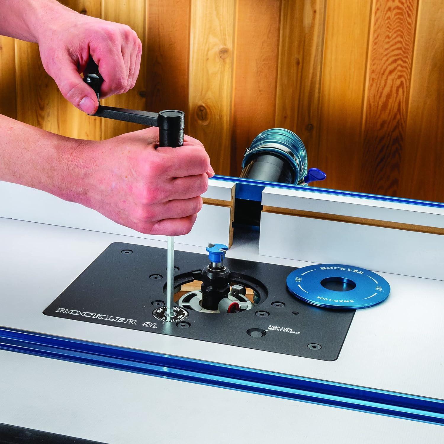 Kit de Elevación para Router Rockler SL - Inserto Fenólico