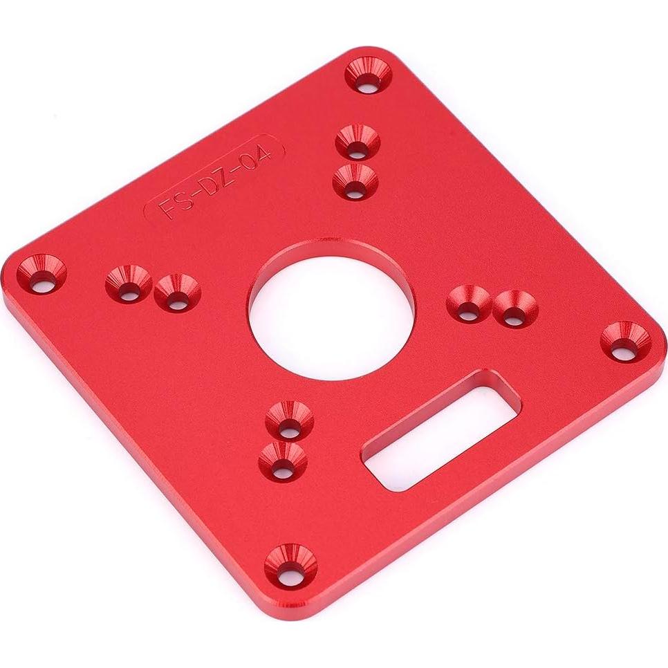 Placa de Inserción para Mesa de Router Eujgoov Aluminio 120x120mm
