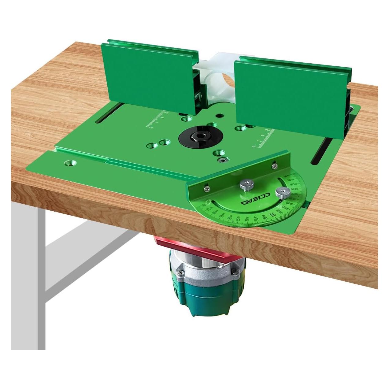 Placa de Inserción de Mesa Router Aluminio CCIEAO 240x200mm