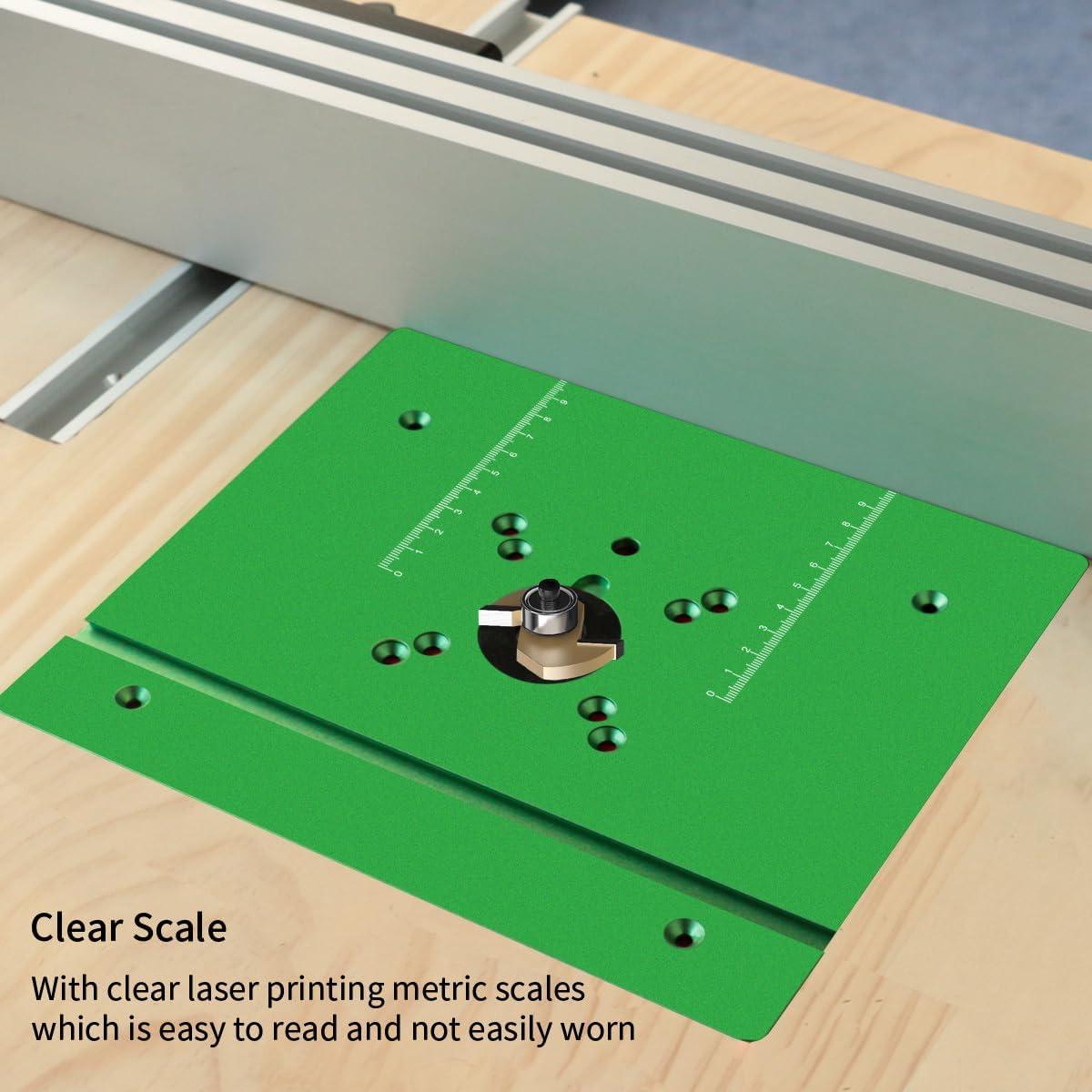 Placa de Inserción de Mesa Router Aluminio CCIEAO 240x200mm