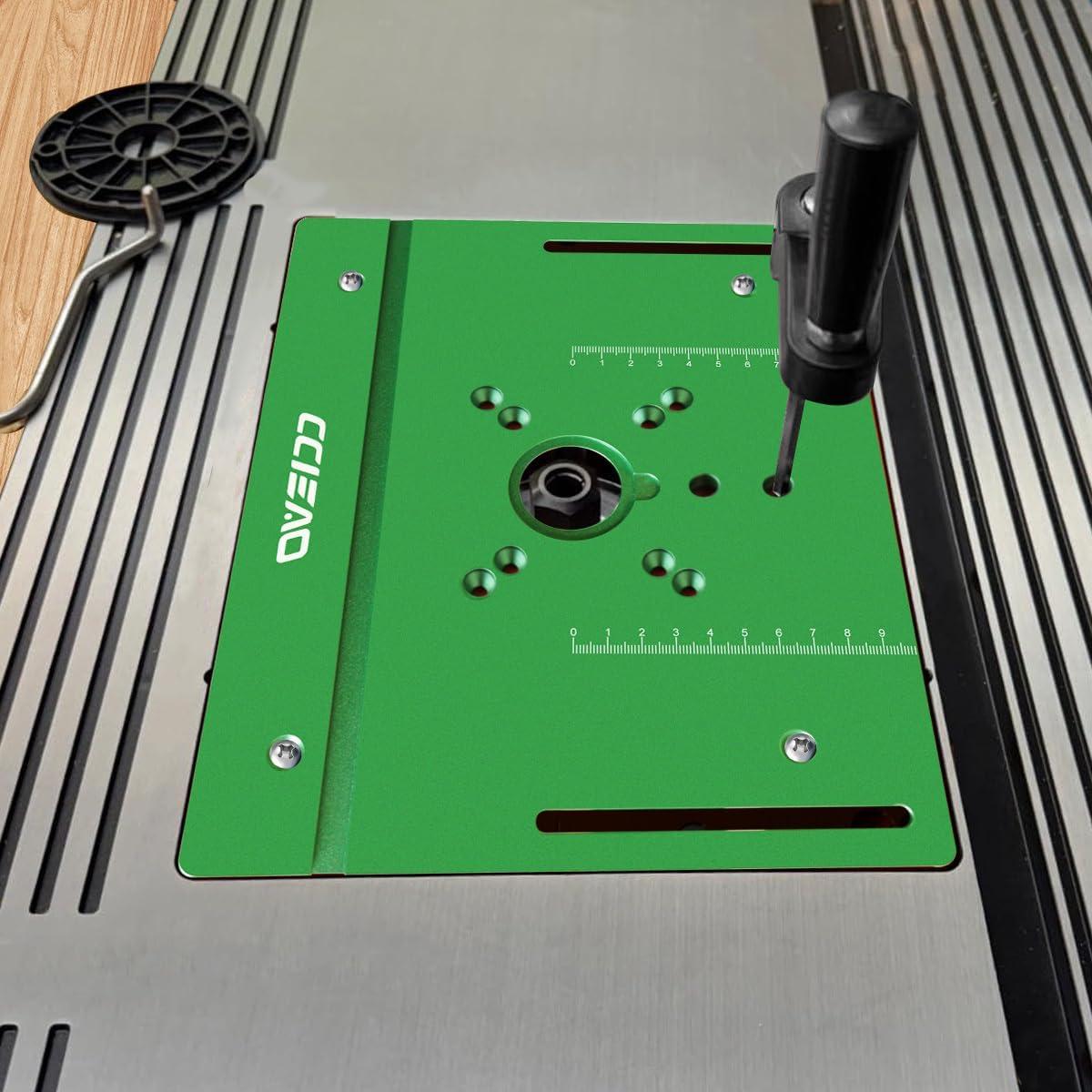 Placa de Inserción de Mesa Router Aluminio CCIEAO 240x200mm