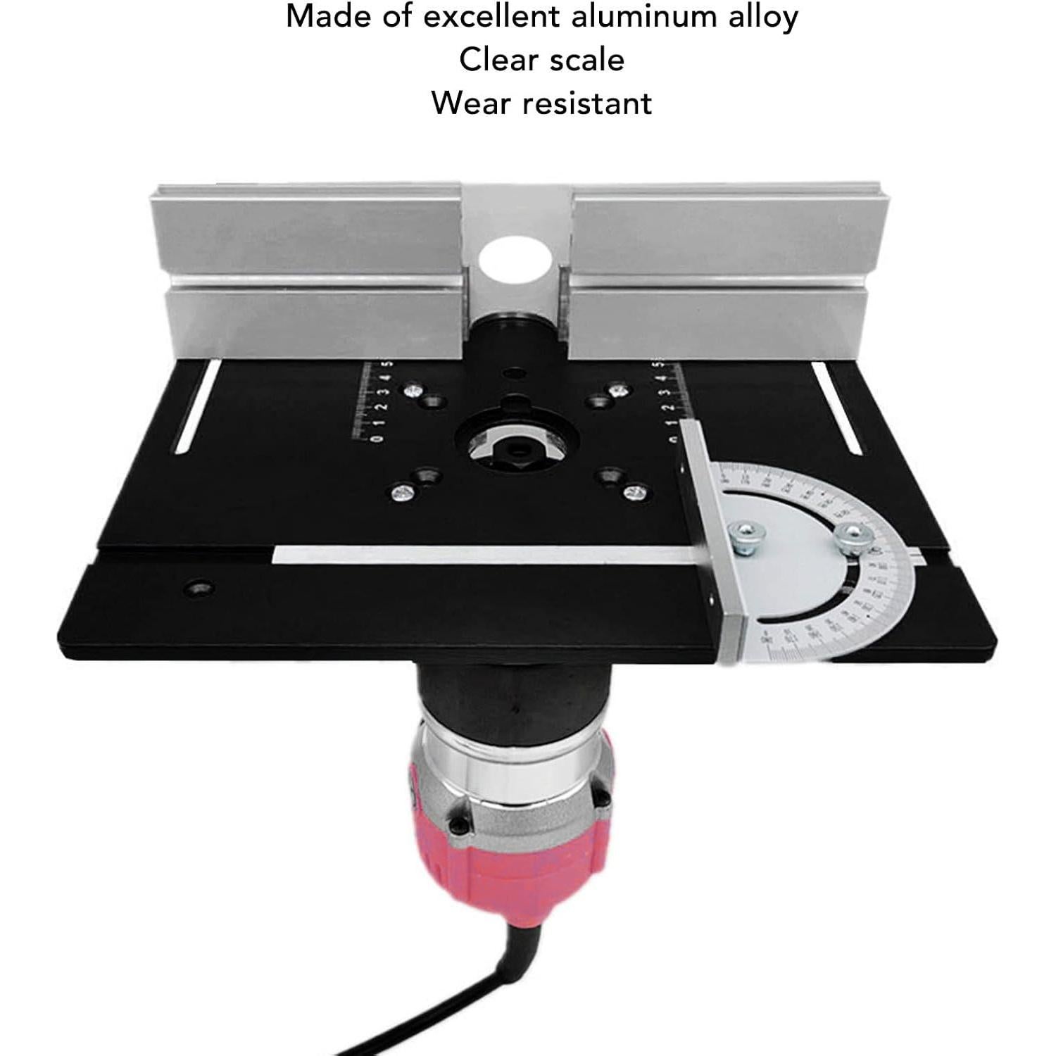 Placa de Inserción para Mesa de Router Jectse 1.10 kg Negra