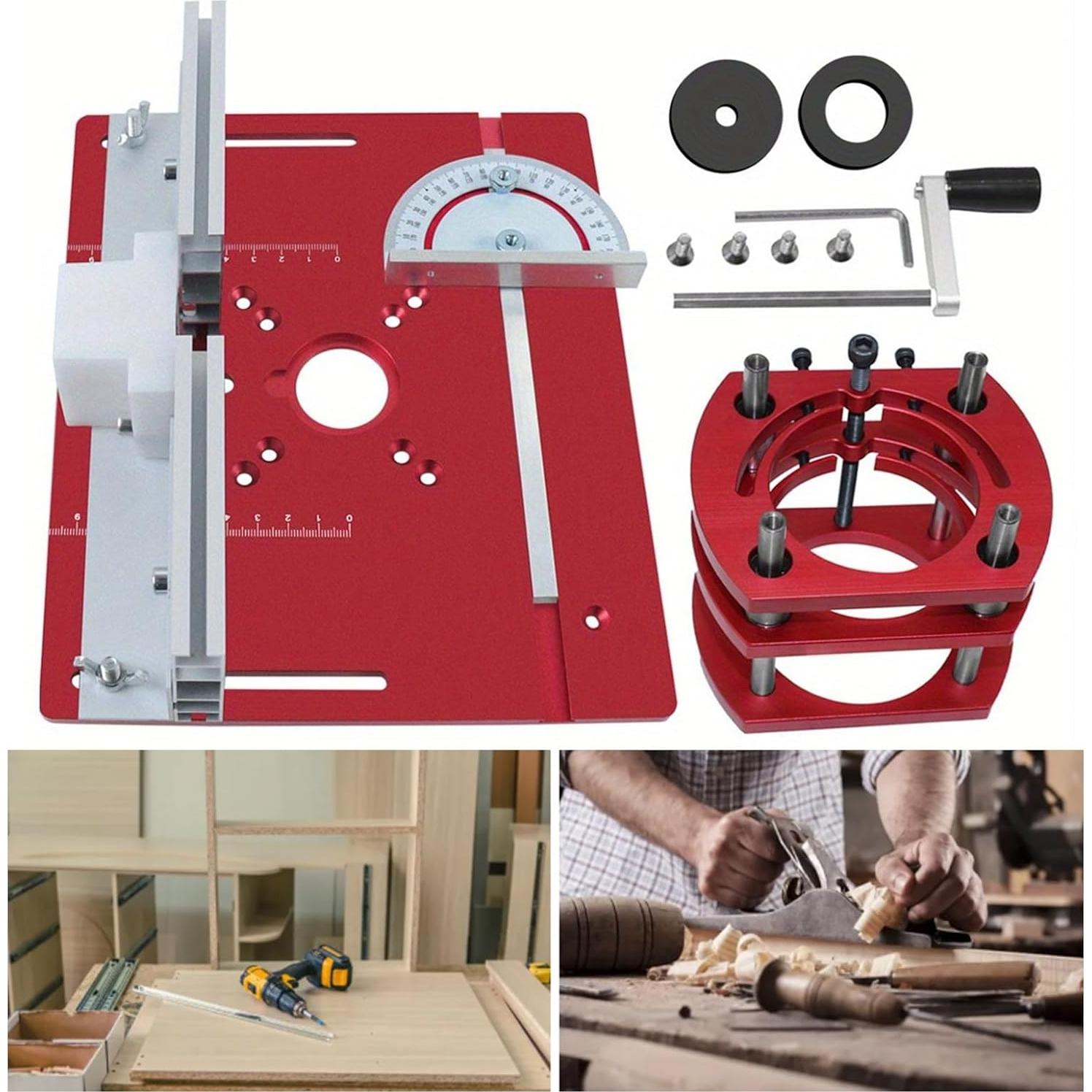 Kit de Elevación de Router Eibhbuyey Aluminio 200x240mm