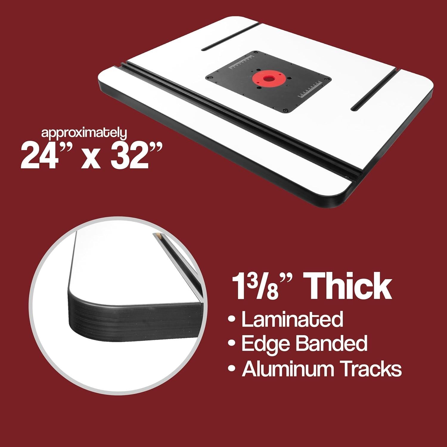 Mesa de Router Fulton Premium 60.96x81.28 cm MDF 3.49 cm