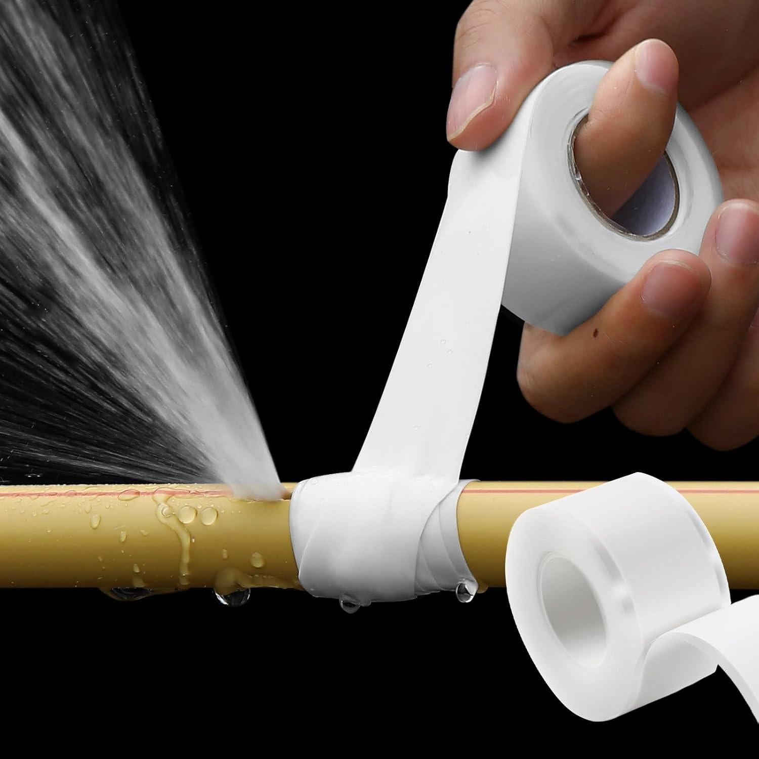 Cinta de Silicona Auto-fusionante BAIHEJIAODAI 2 Rollos 2.54cm x 3m