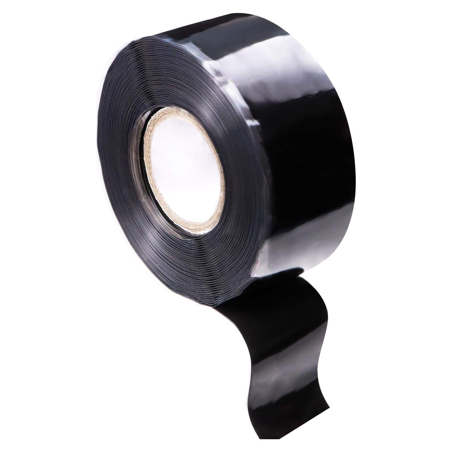 Cinta de Silicona Auto-Fusionante FOURGUN Negra 2.54cm x 5m