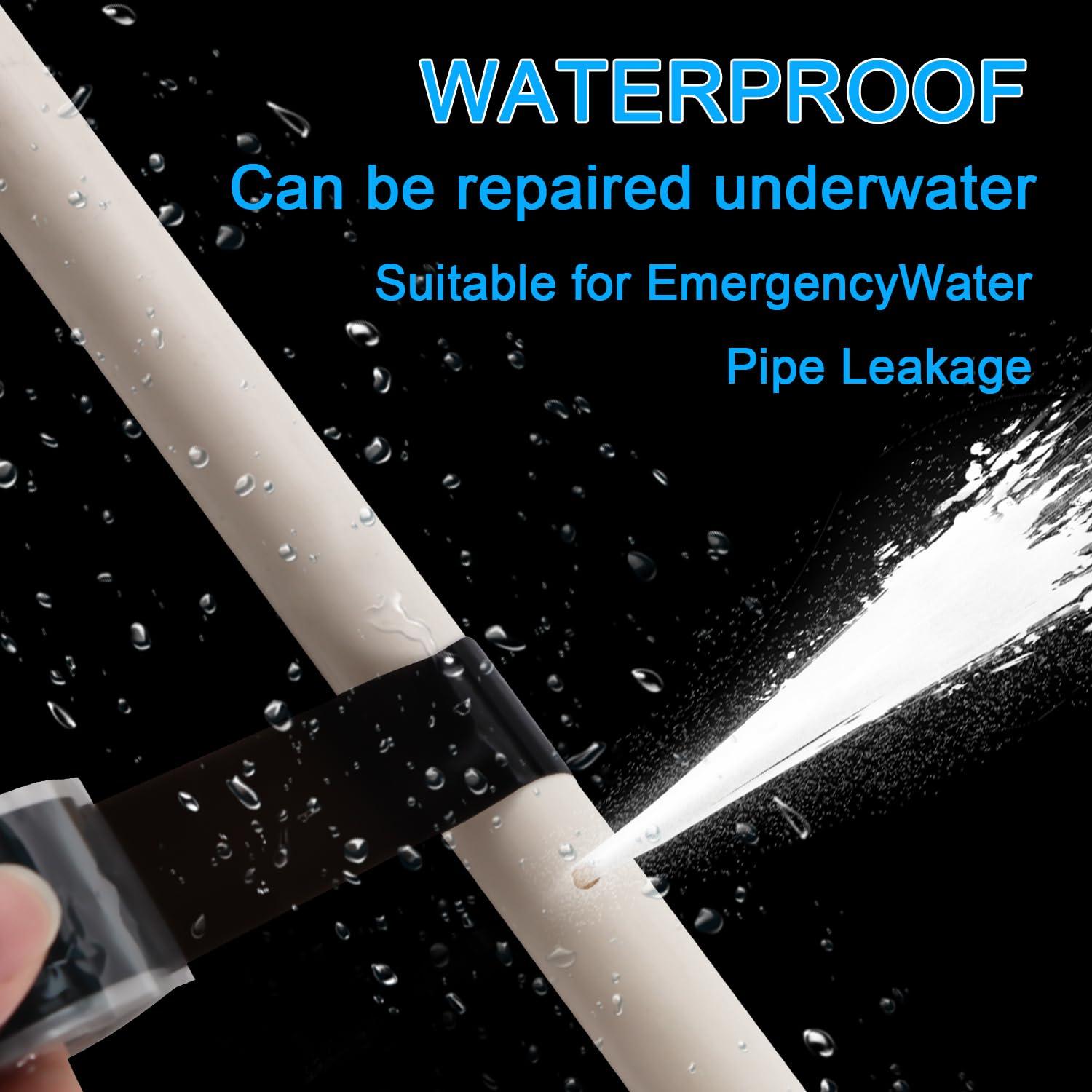 Cinta de Silicona Auto-Fusionante FOURGUN Negra 2.54cm x 5m