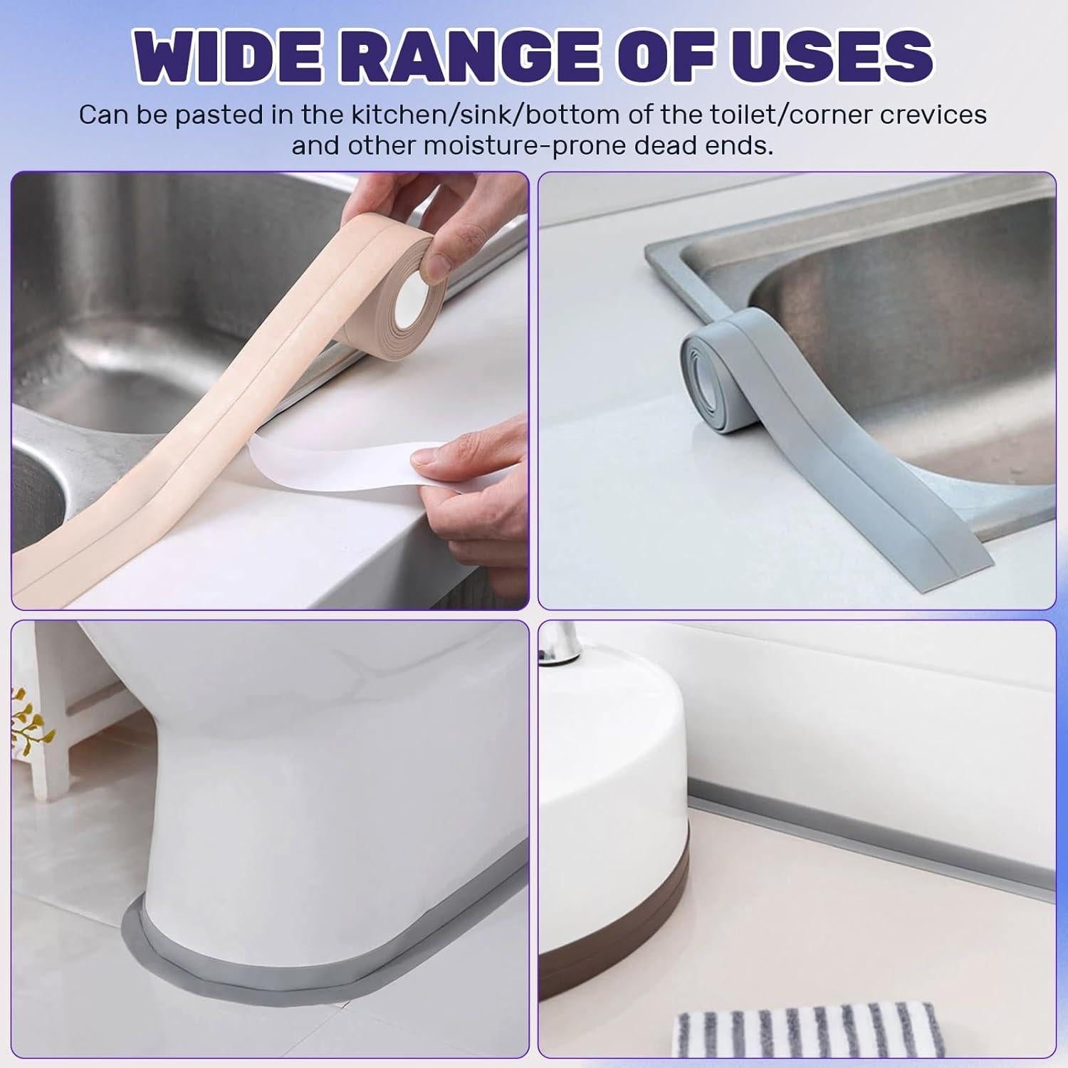 Cinta de Sellado Impermeable Autoadhesiva LELE LIFE 3.8 cm x 3.2 m