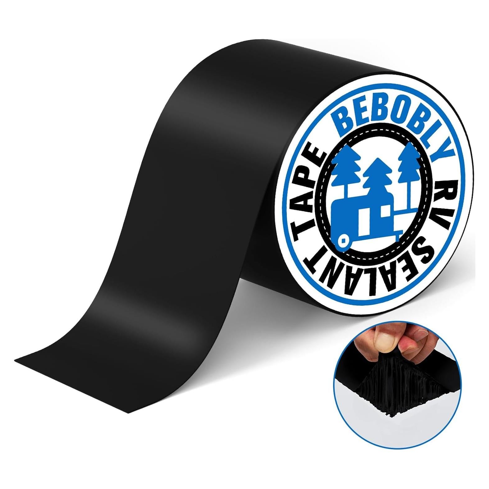 Cinta Selladora Butílica Impermeable Bebobly 15.24 m x 15.24 cm