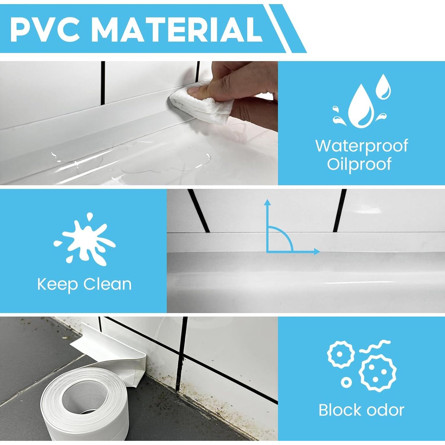 Cinta de Calafateo Autoadhesiva Blanca 3.8CM x 3.2M - 2 Rollos