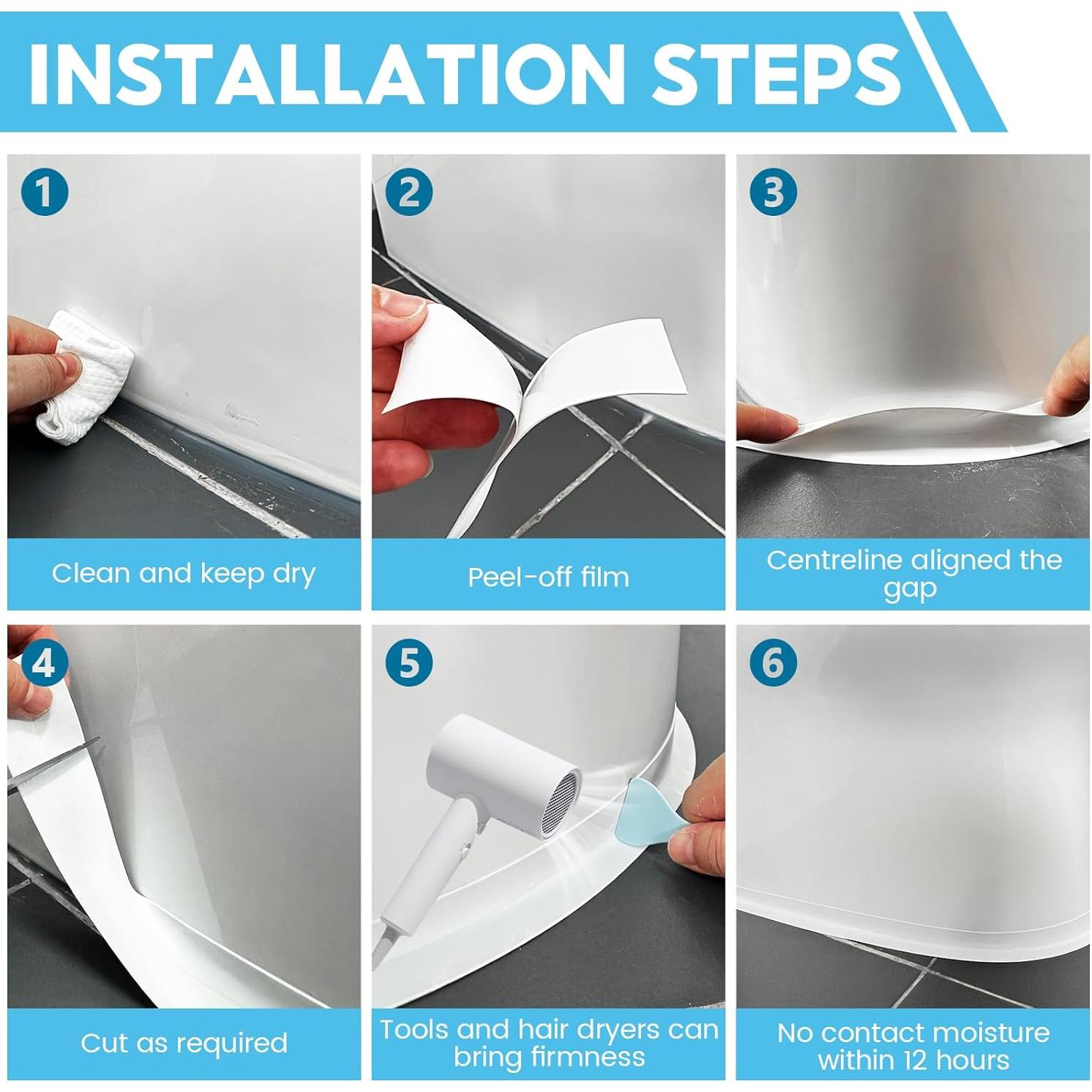 Cinta de Calafateo Autoadhesiva Blanca 3.8CM x 3.2M - 2 Rollos