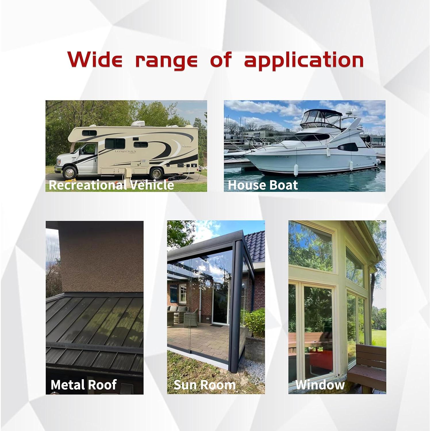 Cinta Selladora Butílica Impermeable ECOCHME 10.16cm x 4.88m