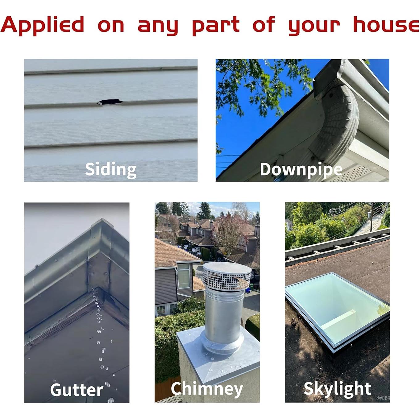 Cinta Selladora Butílica Impermeable ECOCHME 10.16cm x 4.88m