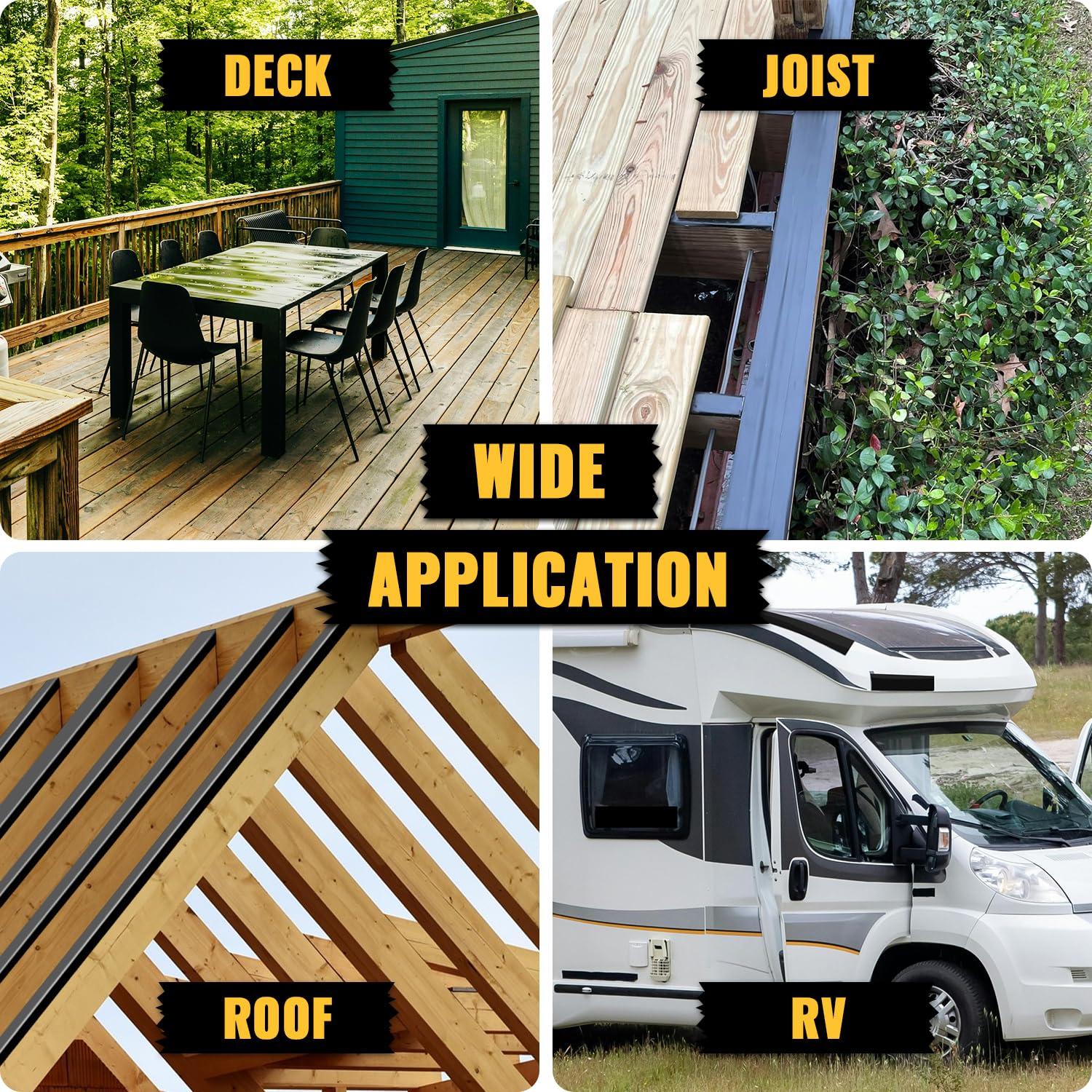 Cinta Butílica VIVIDA 3" x 50' Impermeable para Vigas de Madera