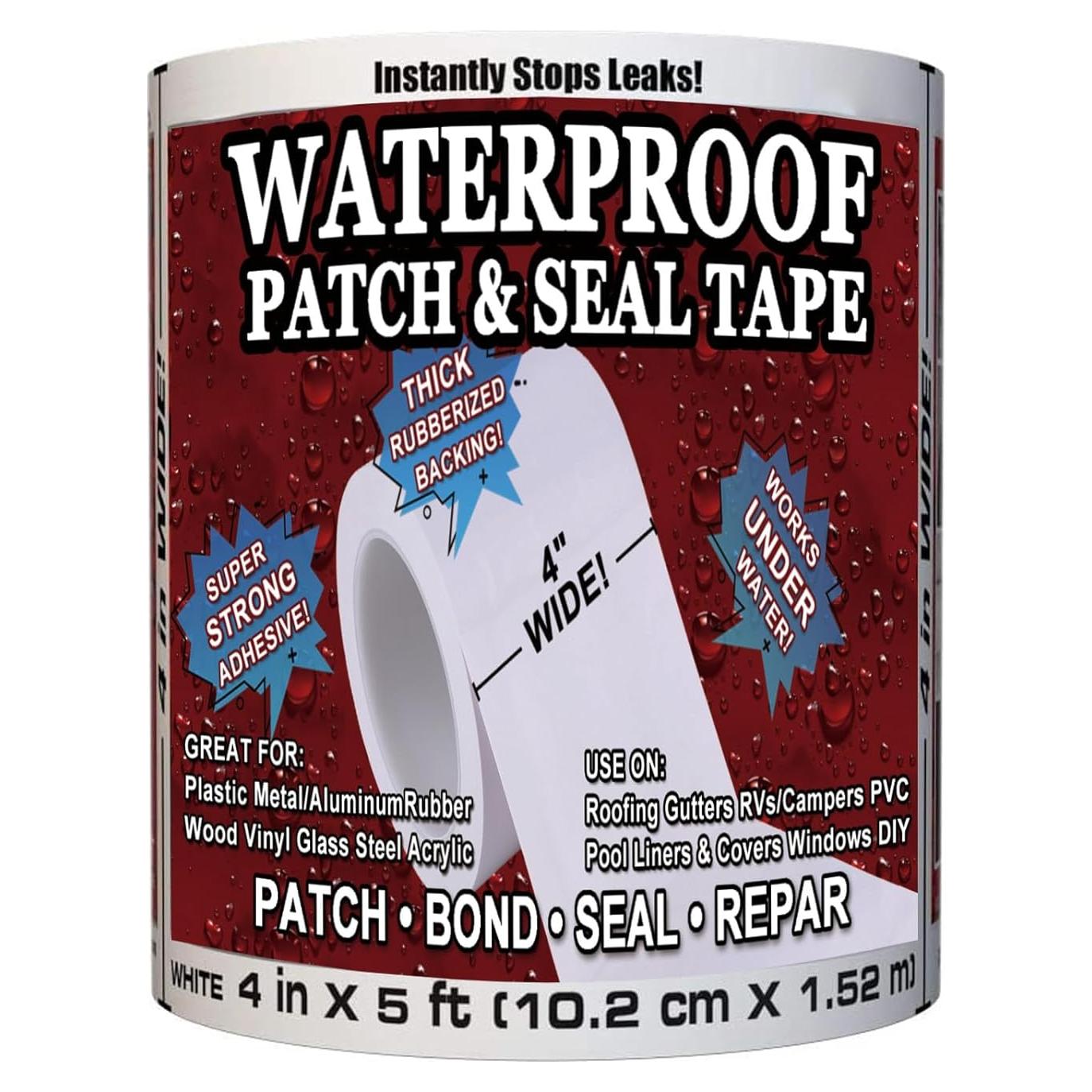 Cinta Impermeable de Caucho ITAKITE 10cm x 15.2m para Reparaciones