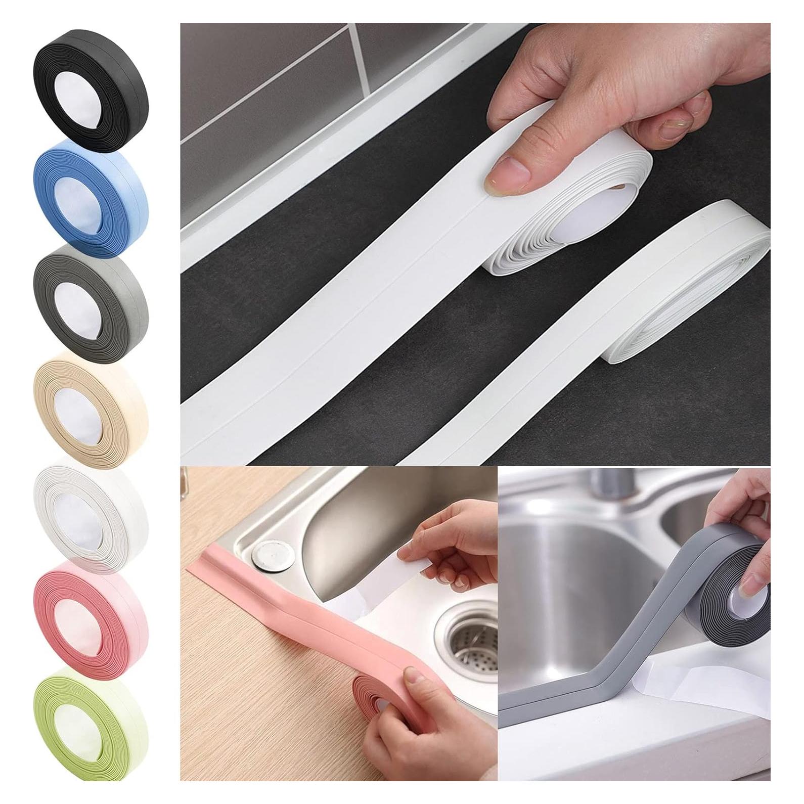 Cinta de Sellado Autoadhesiva PVC 2m para Baño y Cocina