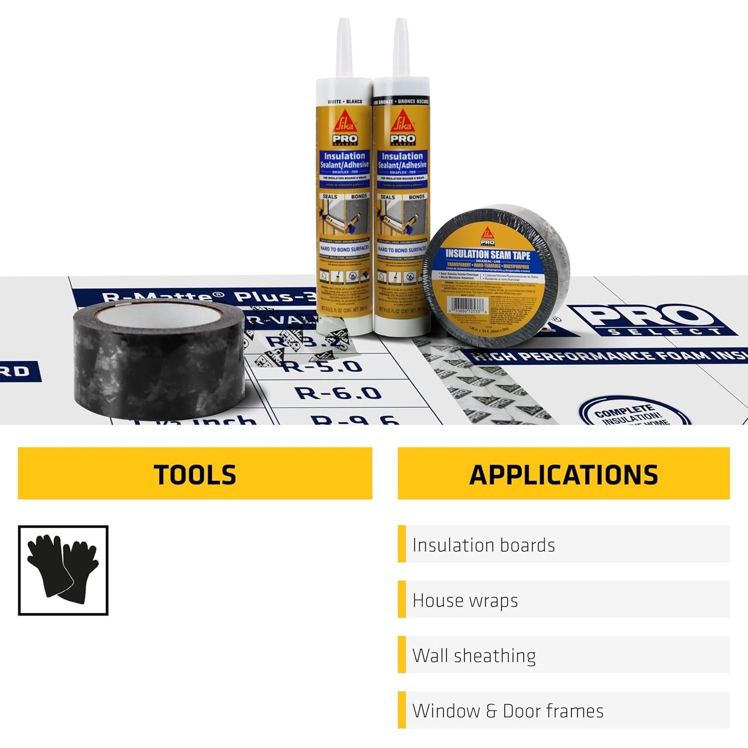 Cinta de Sellado Aislante SikaSeal-148 5.08 cm x 50 m Transparente