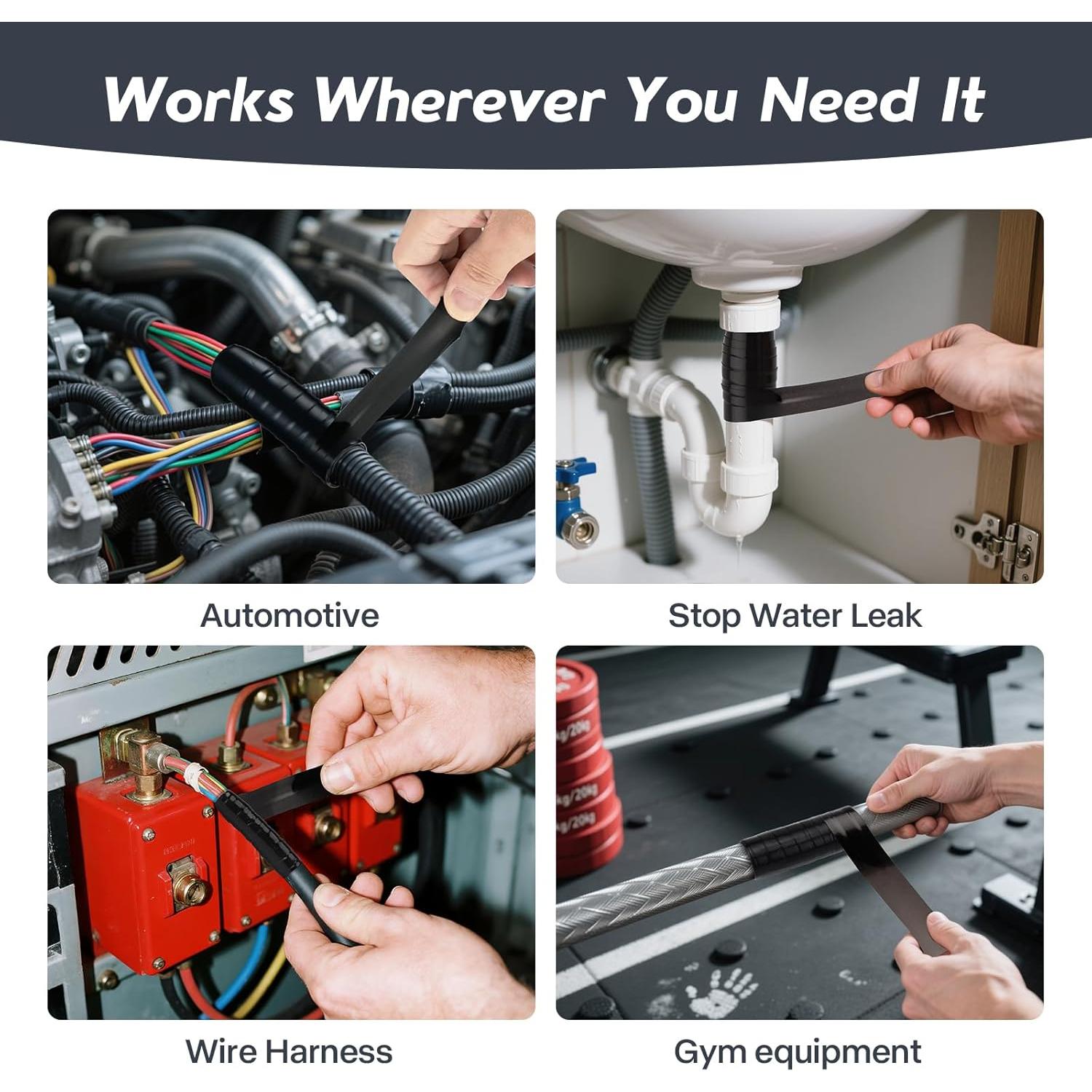 Cinta de Silicona Auto-Fusionante Arvyne 2.54cm x 10.97m