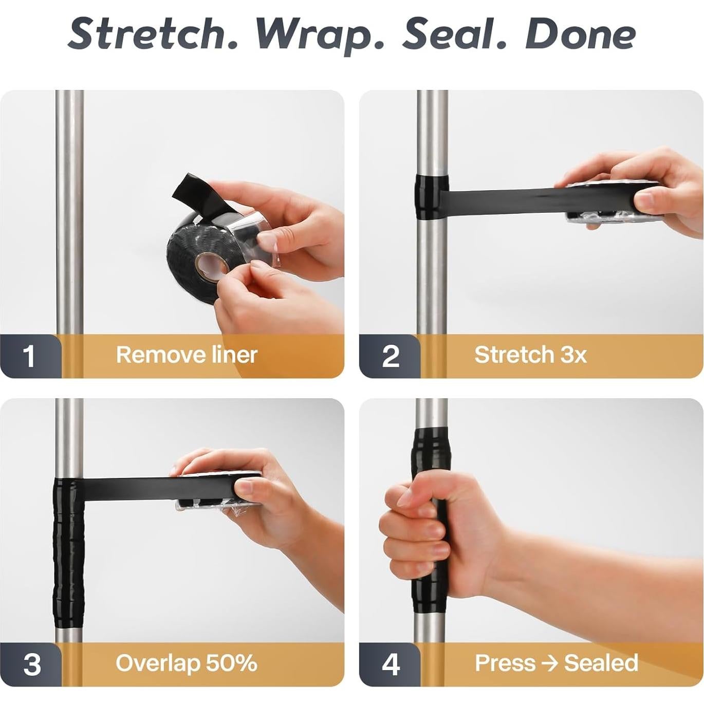 Cinta de Silicona Auto-Fusionante Arvyne 2.54cm x 10.97m