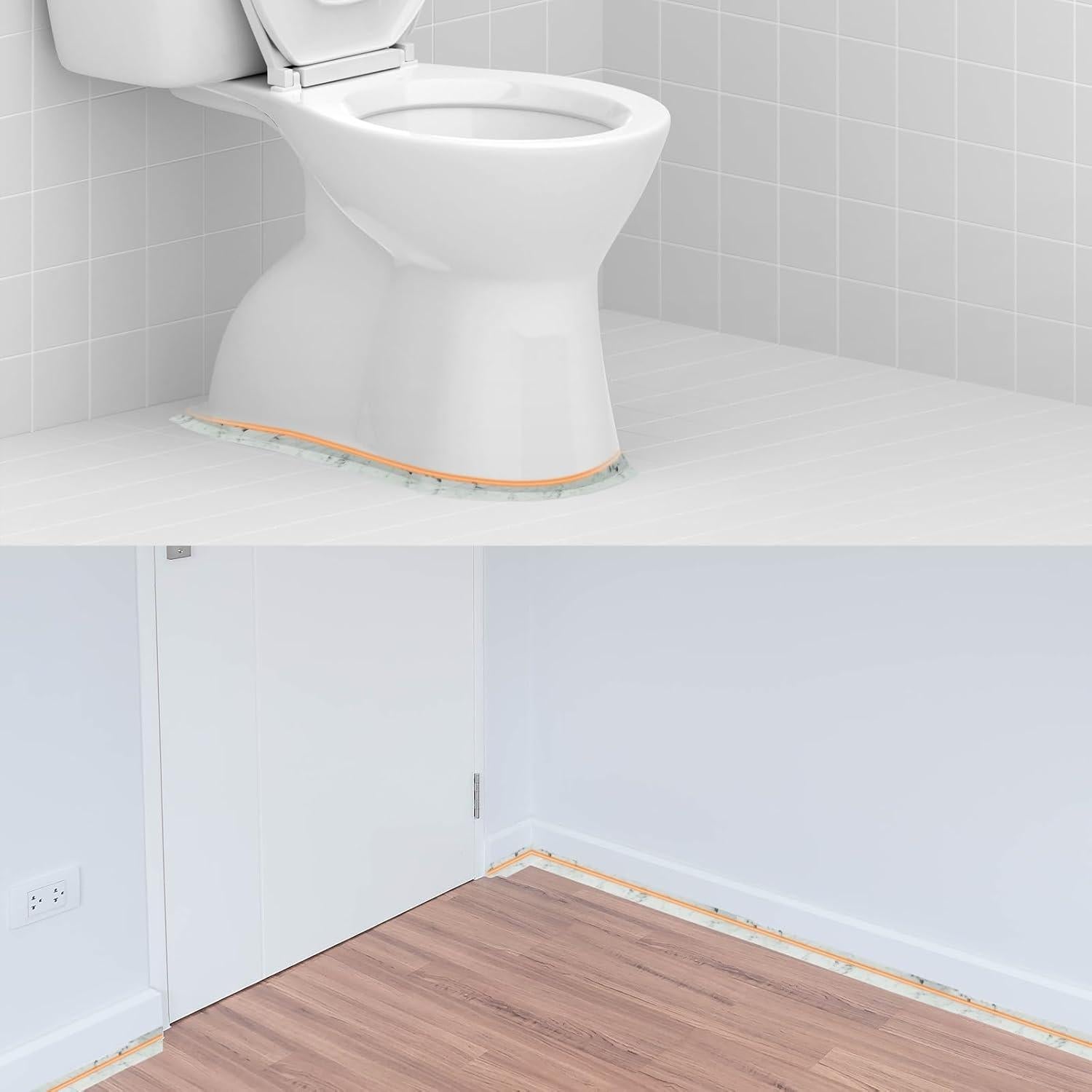 Tira de Calafateo Autoadhesiva uxcell 3.8cm x 3.2m PVC Mármol