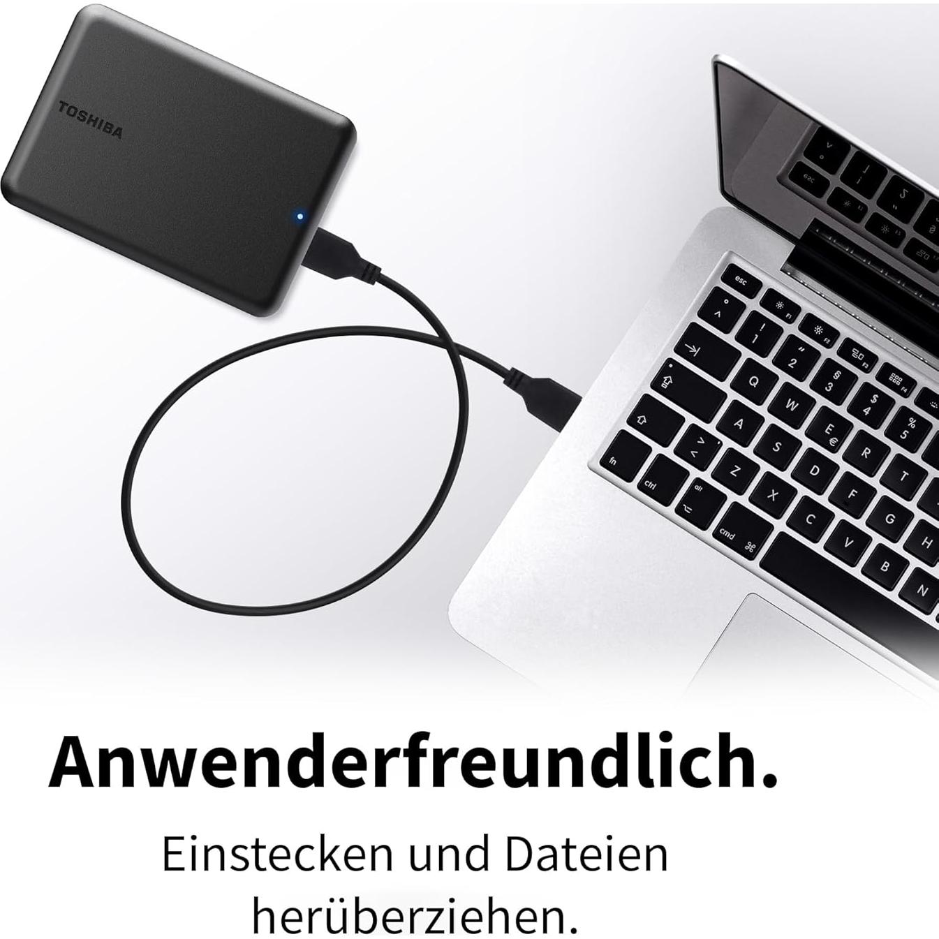 Disco Duro Externo Toshiba Canvio Partner 2TB USB 3.2