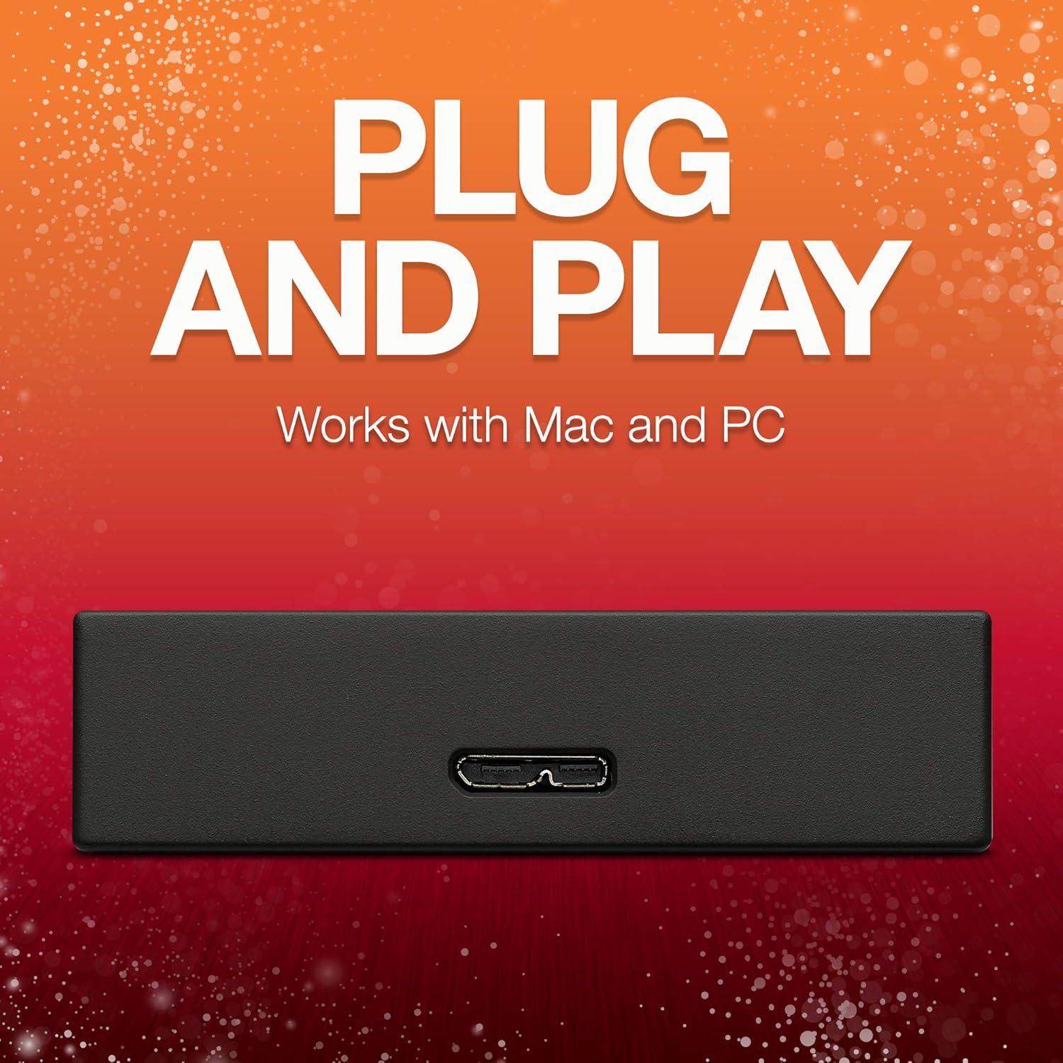 Disco Duro Externo Seagate Backup Plus 4TB USB 3.0 Negro