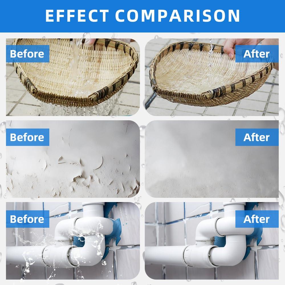 Sellador Impermeable Transparente AQNTIGUSH 300g para Techos y Paredes