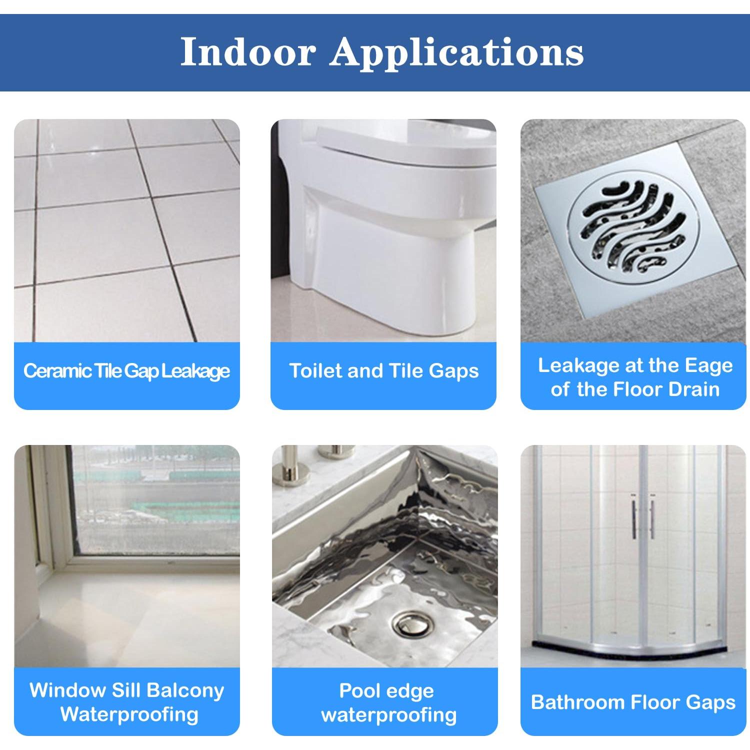 Sellador Impermeable Transparente Meijuji 1 kg para Techos y Paredes