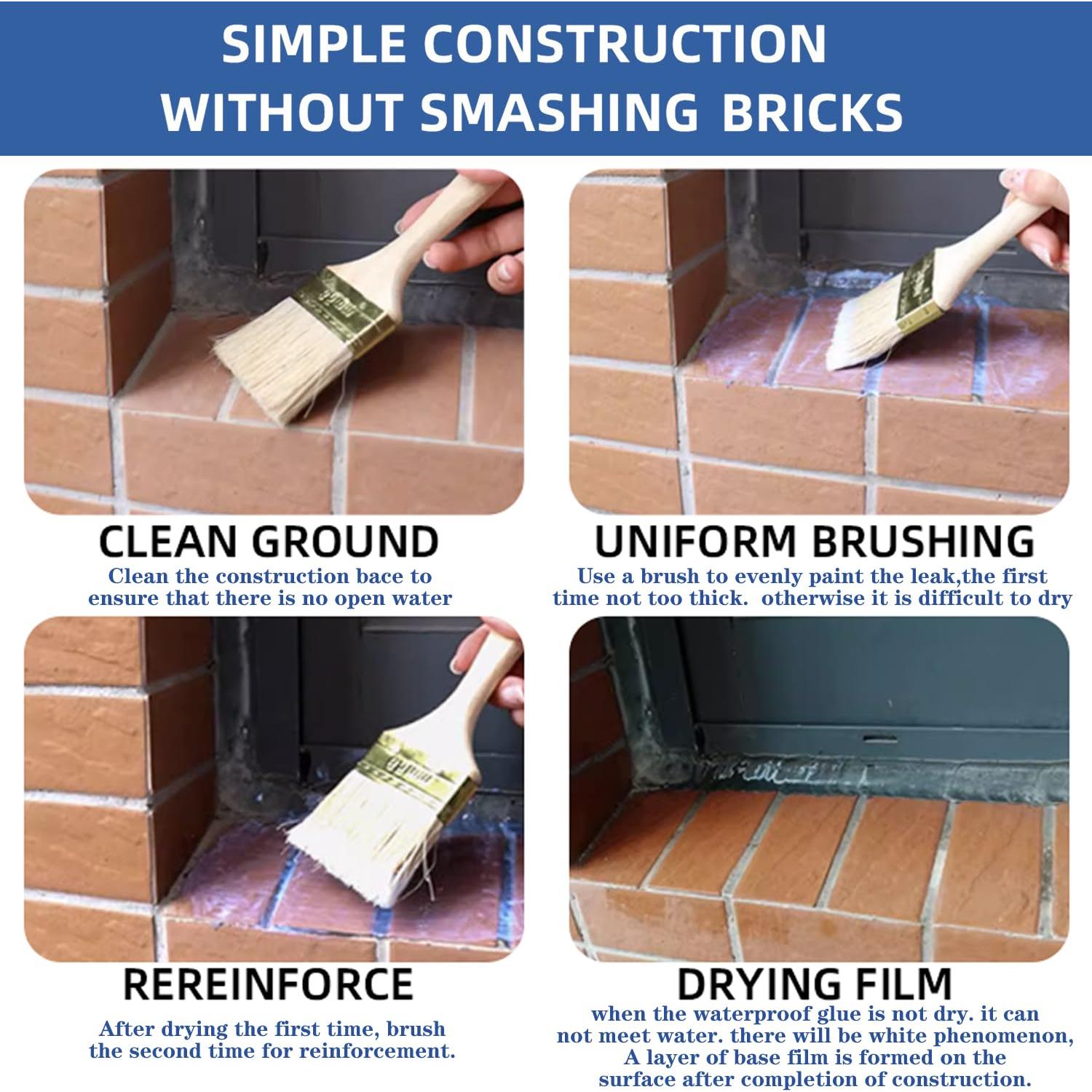 Sellador Impermeable Transparente Meijuji 1 kg para Techos y Paredes