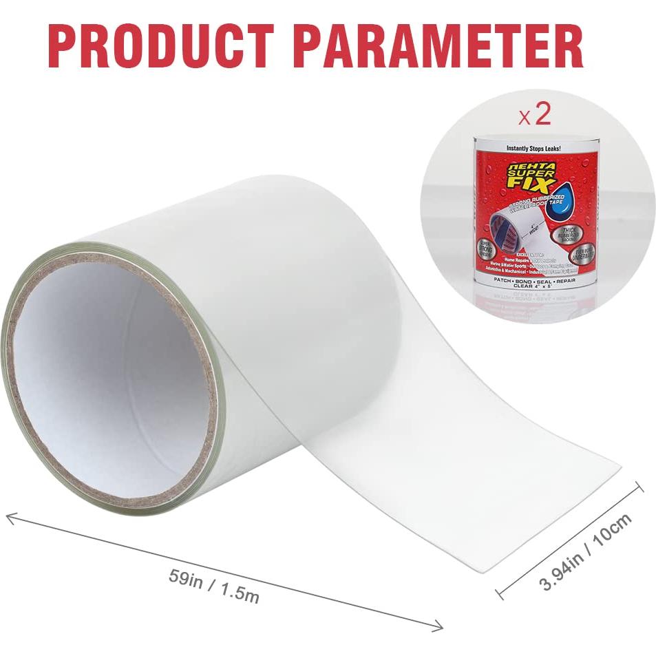 Cinta de Sellado Transparente Maveek 10cm x 1.52m PVC